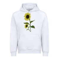 White Buttercream Sunflower Urban Hoodie - LillyAllenDesigns