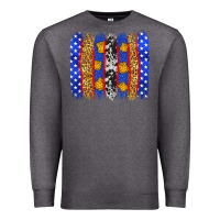 Charcoal Heather American police brushstrokes Premium Sweatshirt - Neo Western