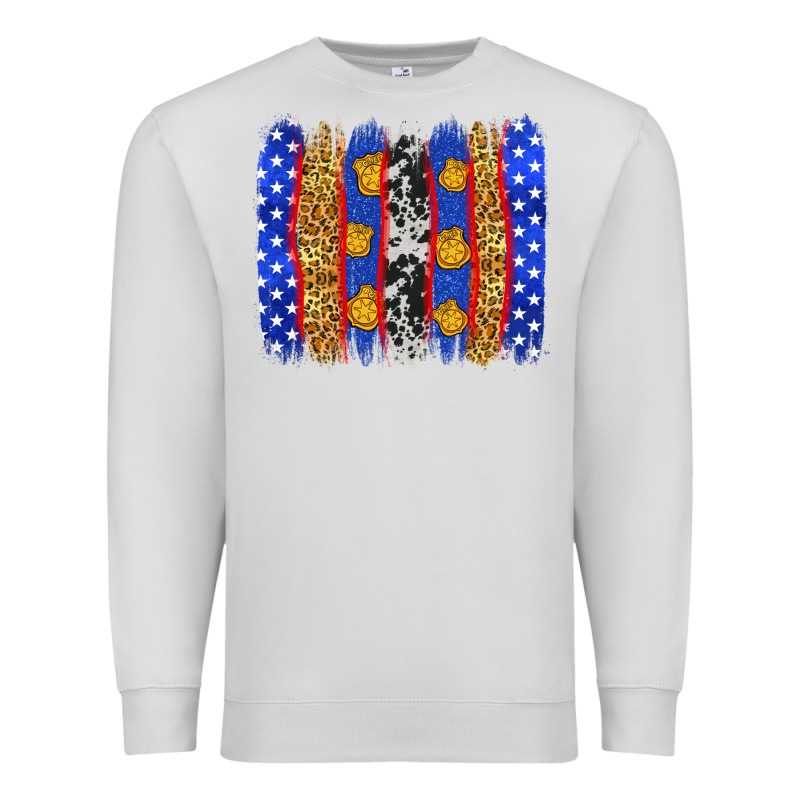 American Police Brushstrokes Premium Sweatshirt by Neo Western | Teevron