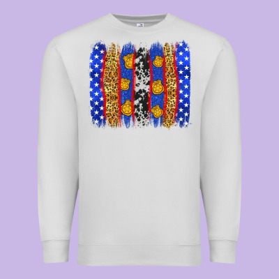 American Police Brushstrokes Premium Sweatshirt Designed By Neo Western