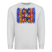 Dove Grey American police brushstrokes Premium Sweatshirt - Neo Western