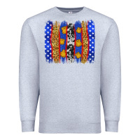 Heather Grey American police brushstrokes Premium Sweatshirt - Neo Western