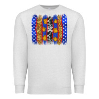 Oatmeal Heather American police brushstrokes Premium Sweatshirt - Neo Western