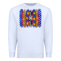 White American police brushstrokes Premium Sweatshirt - Neo Western