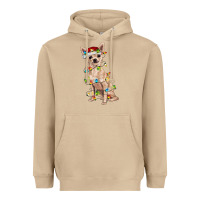 Mushroom Chihuahua with christmas lights Heavyweight Hoodie - RanaPortraitStore