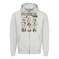 Dove Grey physical therapy Zipper Hoodie - MaliasSmallBusiness