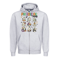 Heather Grey physical therapy Zipper Hoodie - MaliasSmallBusiness
