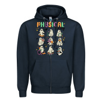 Navy physical therapy Zipper Hoodie - MaliasSmallBusiness