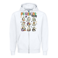 White physical therapy Zipper Hoodie - MaliasSmallBusiness