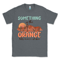 Charcoal Heather something in the orange Classic Tee - MaliasSmallBusiness