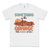White something in the orange Classic Tee - MaliasSmallBusiness