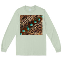 Matcha leopard gemstone leather Long Sleeve Tee - BarkalooDesign