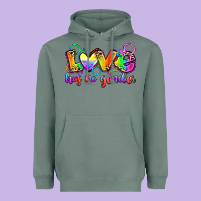 Love Has No Gender Heavyweight Hoodie Designed By Zillion Design Studio