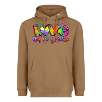 Toasted Coconut love has no gender Heavyweight Hoodie - Zillion Design Studio