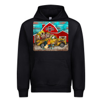 Black western truck farm animals mousepad Urban Hoodie - BarkalooDesign