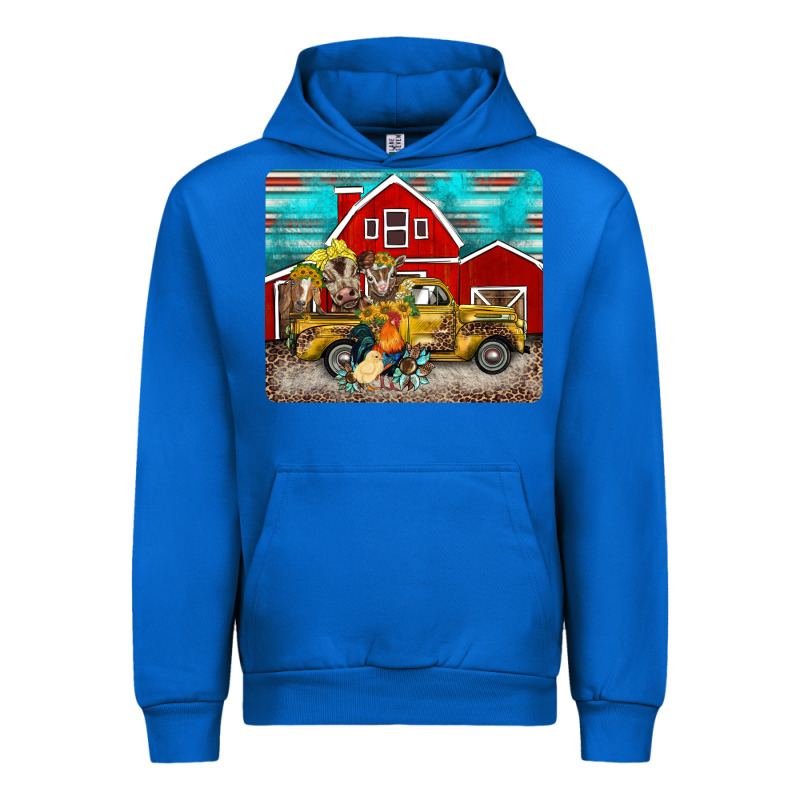 Western Truck Farm Animals Mousepad Urban Hoodie by BarkalooDesign | Teevron