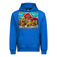 Cobalt western truck farm animals mousepad Urban Hoodie - BarkalooDesign