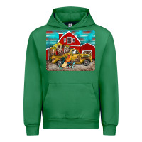 Emerald western truck farm animals mousepad Urban Hoodie - BarkalooDesign