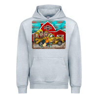 Heather Grey western truck farm animals mousepad Urban Hoodie - BarkalooDesign