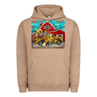 Pigment Burro western truck farm animals mousepad Urban Hoodie - BarkalooDesign