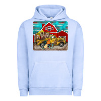 Pigment Grape Ice western truck farm animals mousepad Urban Hoodie - BarkalooDesign