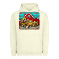 Pigment Pistachio western truck farm animals mousepad Urban Hoodie - BarkalooDesign