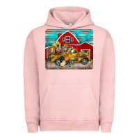 Pigment Salmon western truck farm animals mousepad Urban Hoodie - BarkalooDesign