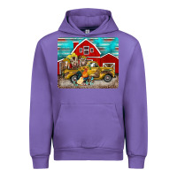 Tulip western truck farm animals mousepad Urban Hoodie - BarkalooDesign