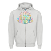 Dove Grey girls run the world Zipper Hoodie - MaliasSmallBusiness