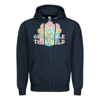Navy girls run the world Zipper Hoodie - MaliasSmallBusiness