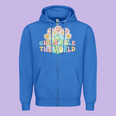 Zipper Hoodie girls run the world