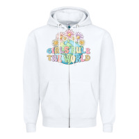 White girls run the world Zipper Hoodie - MaliasSmallBusiness