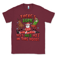 Burgundy there's some ho's ho's ho's in this house Classic Tee - MaliasSmallBusiness