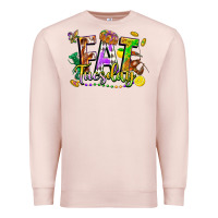 Pale Pink fat tuesday Premium Sweatshirt - FaDigitalArtStudio