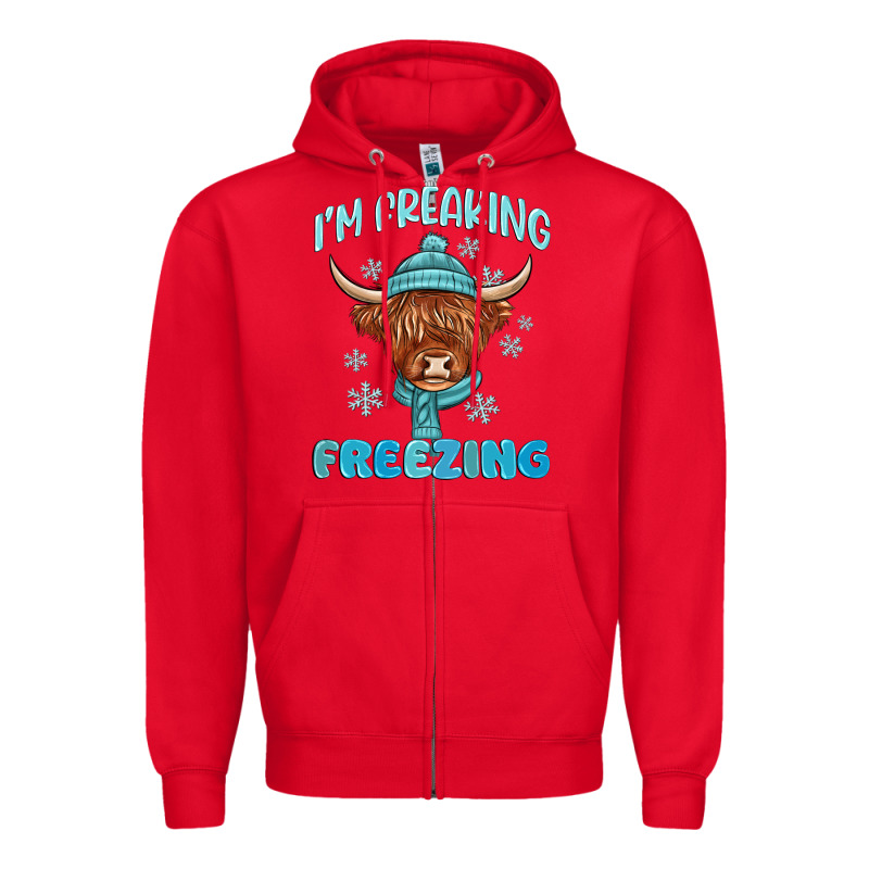 I'm Freaking Freezing Zipper Hoodie by MaliasSmallBusiness | Teevron