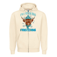 Sandshell i'm freaking freezing Zipper Hoodie - MaliasSmallBusiness