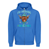 True Royal i'm freaking freezing Zipper Hoodie - MaliasSmallBusiness