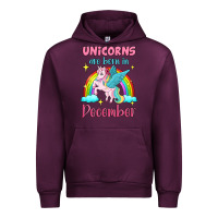 Mauve Wine unicorns are born in december Urban Hoodie - Jasminsmagicworld