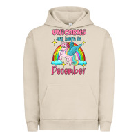 Pigment French Oak unicorns are born in december Urban Hoodie - Jasminsmagicworld