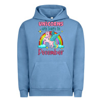 Pigment Pebble Blue unicorns are born in december Urban Hoodie - Jasminsmagicworld