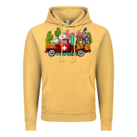 Vintage Mustard lpn nurse truck with cactus and sunflowers Vintage Hoodie - AdoDesignShop