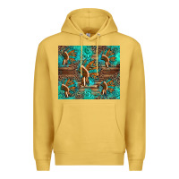 Antique Gold indian headdress Premium Hoodie - Artiststas