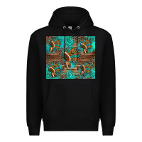 Black indian headdress Premium Hoodie - Artiststas