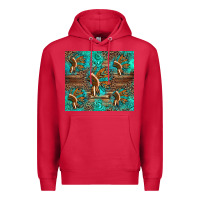 Cardinal indian headdress Premium Hoodie - Artiststas