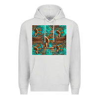 Dove Grey indian headdress Premium Hoodie - Artiststas