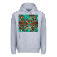 Heather Grey indian headdress Premium Hoodie - Artiststas
