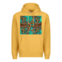 Mustard indian headdress Premium Hoodie - Artiststas