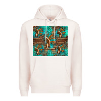 Pale Pink indian headdress Premium Hoodie - Artiststas