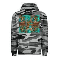 Slate Camo indian headdress Premium Hoodie - Artiststas