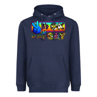 Navy it's ok to say gay Heavyweight Hoodie - Zillion Design Studio